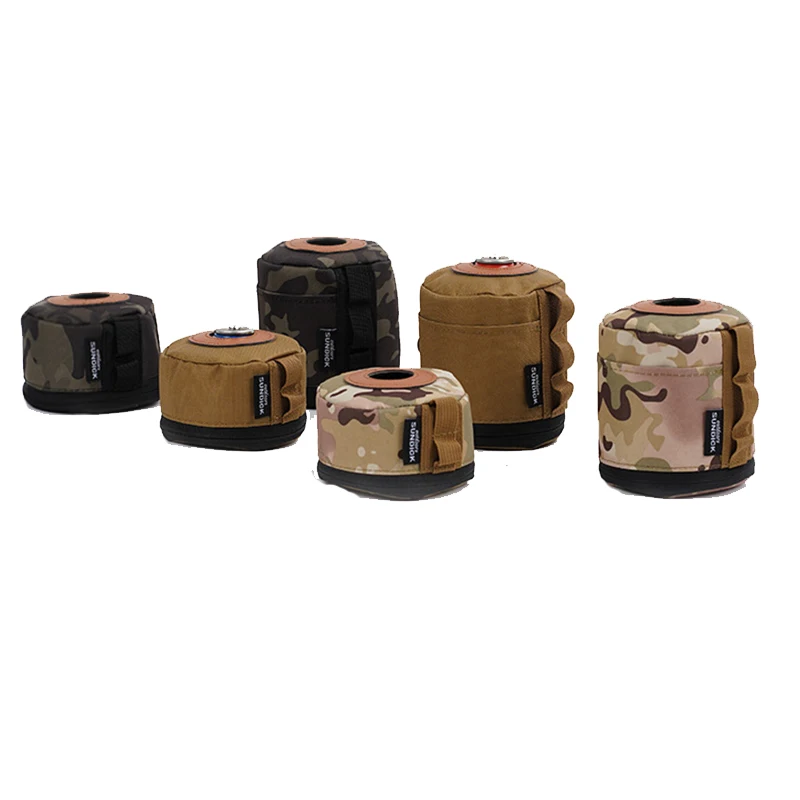 Outdoor Camping Fuel Canister Flat Gas Cylinder Tank Protector Gas Canister Cover