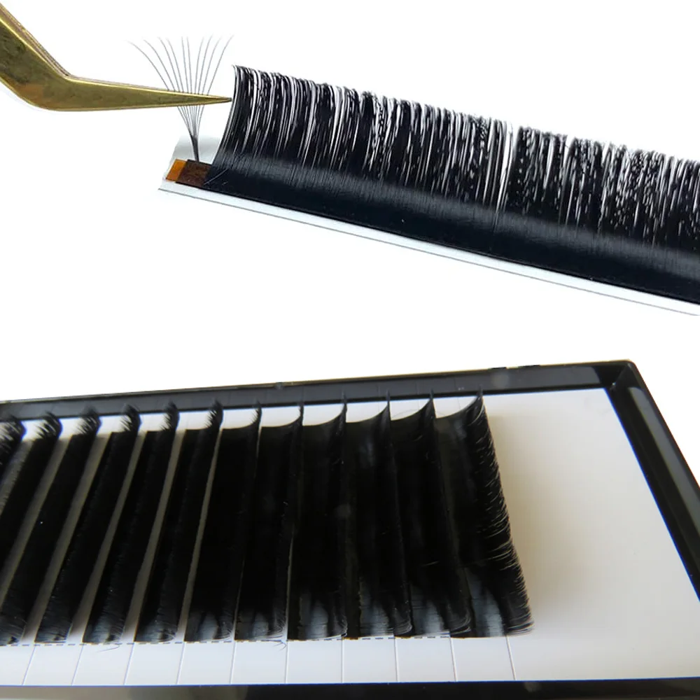  Ресницы с заводским логотипом Easy Fan Korea PBT Silk fanning объемные норковые быстрорастущие ресницы для наращивания за