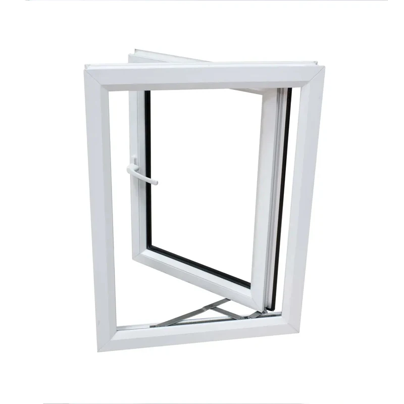 High quality european style fiberglass push out upvc window casement windows trade