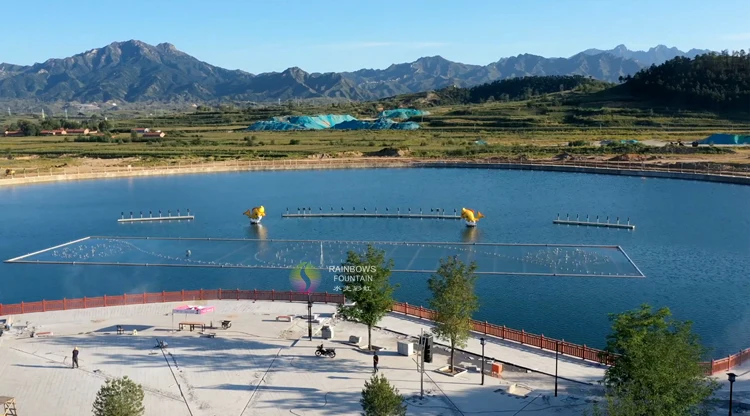 Custom Lake Floating Laser Musical Dancing Fountain Show Top Manufacture