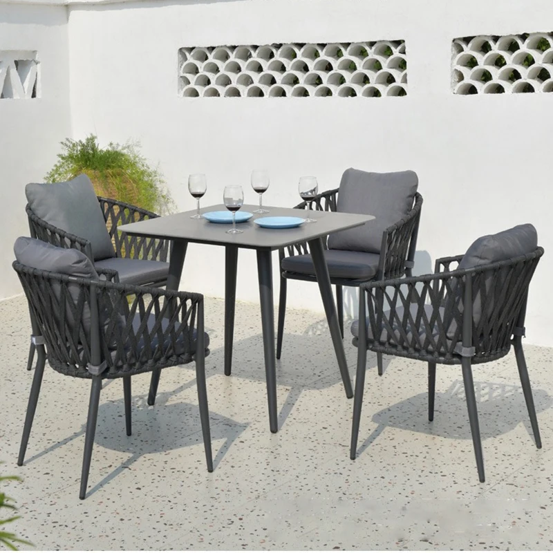 New Design Modern Patio Outdoor Rope Furniture for Garden Sofa Set Furniture Customized rope Chair