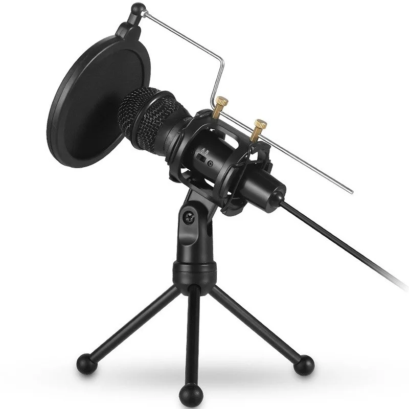 Factory Wholesale Custom Adjustable Mic Holder Prices With Microphone Bracket And Stand For Chat Recording Meeting