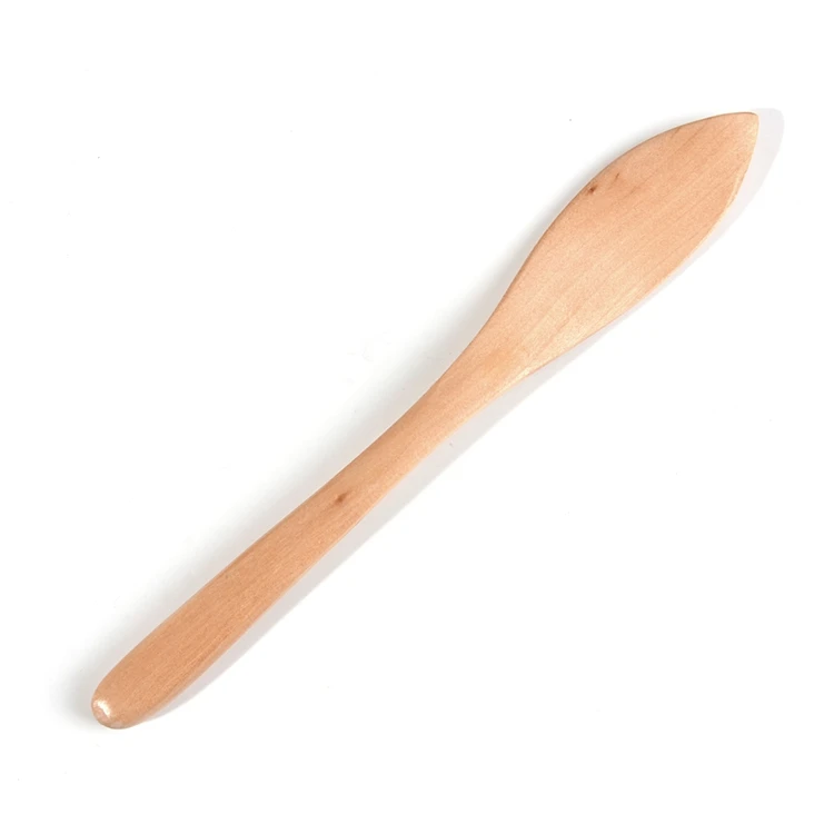 
Handmade Environmental Protection Small Butter Knife Safety Against Accidental Injury Wood Dinner Knife 