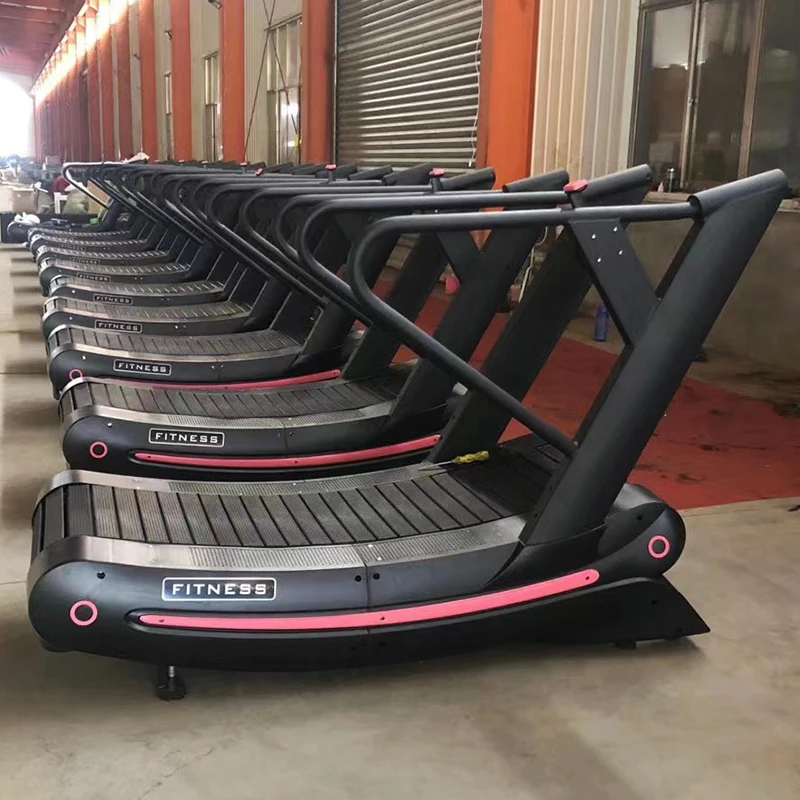 Unpowered Treadmill Commercial Big Running Machine Fitness Multi-functional Adjustable Resistance Curved Treadmill