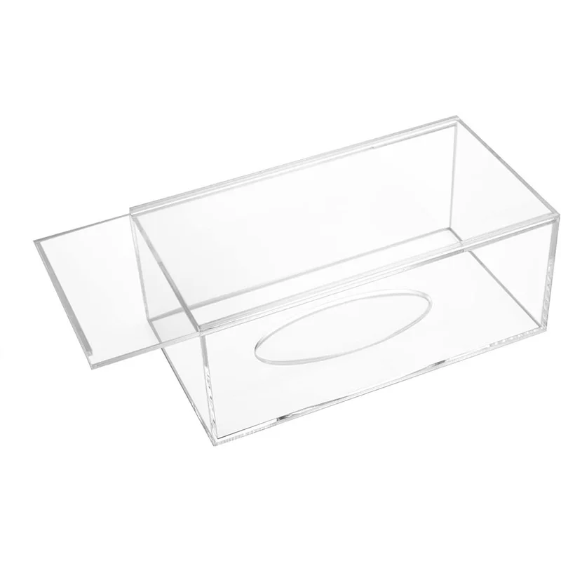 100% Hand Made Pure Acrylic Bathroom Products Creative Waterproof Tissue Paper Box