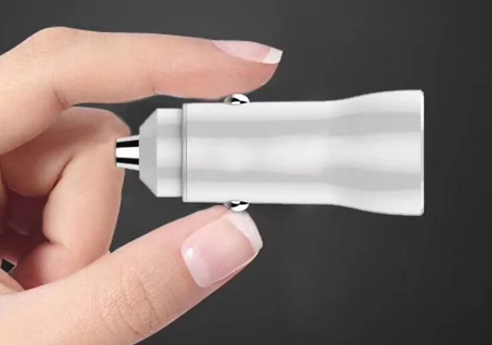 2021 new technology to the portable double usb 3.1 a mini car charger adapter