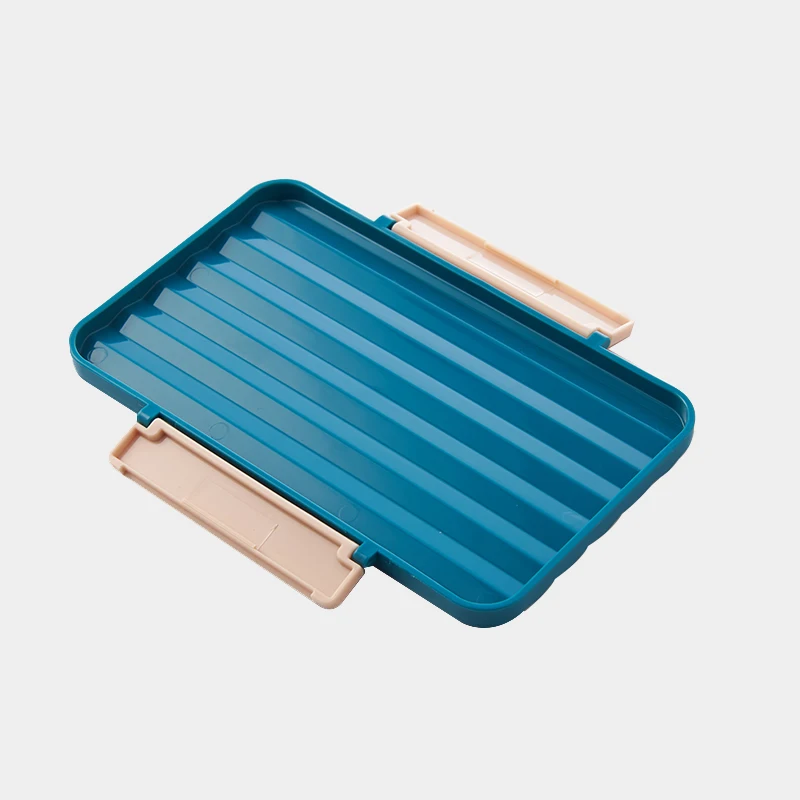 Plastic Material Leak Proof Single Layer  luxury Wave Container Food Bento Student Lunch Box