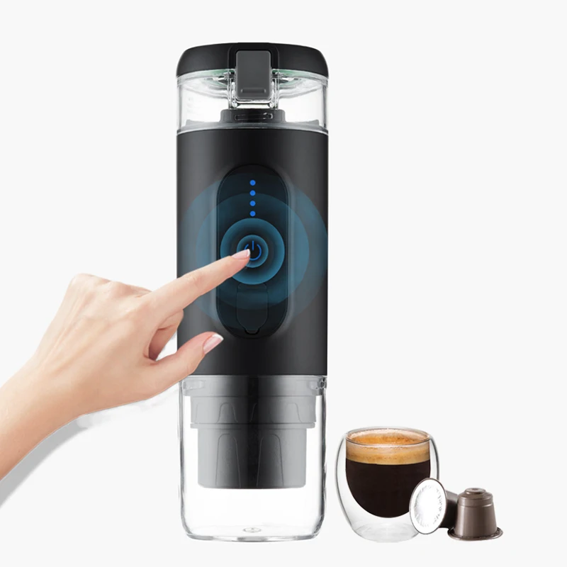 
portable coffee machine mini espresso can heating with built-in boiling function for office 