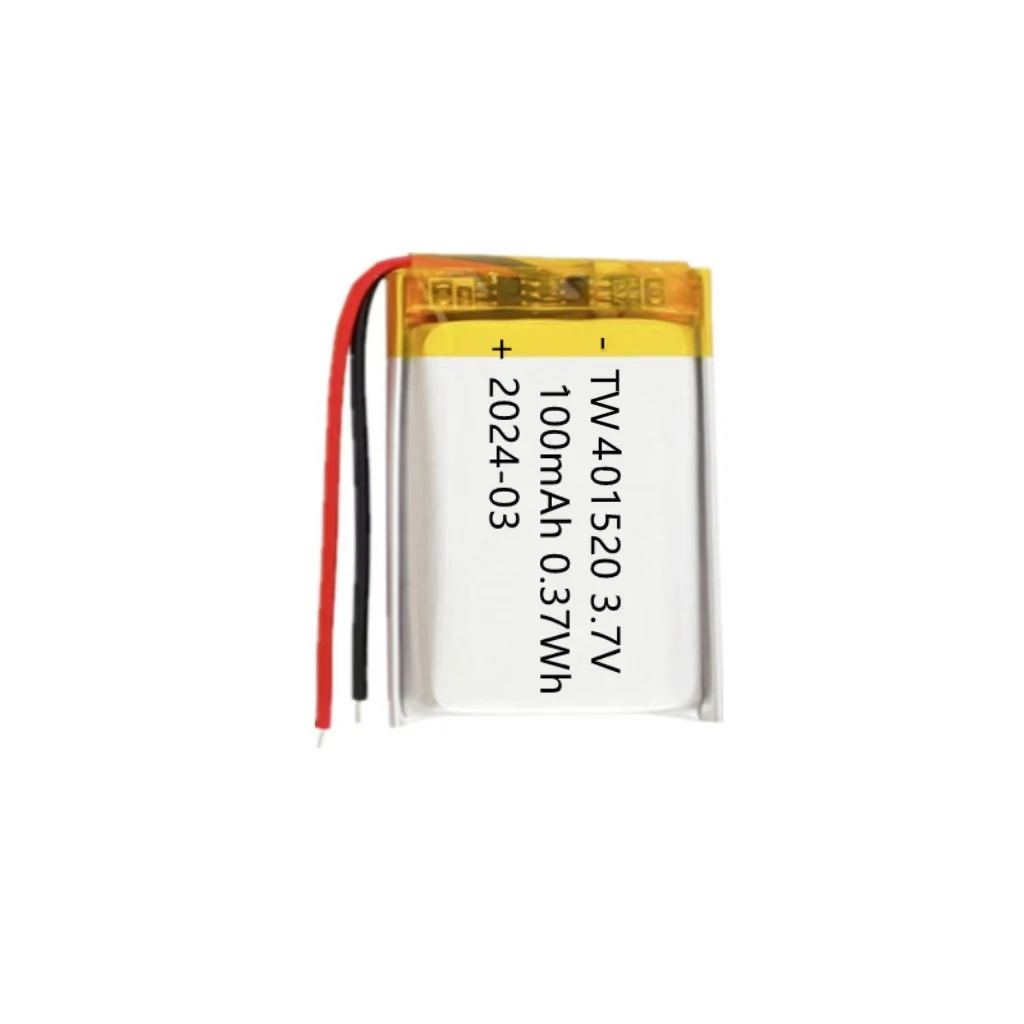 TW401520 OEM ODM original  ShenZhen factory wholesale 3.7V 100mAh 401520 Rechargeable li-po Battery manufacturer in Shenzhen