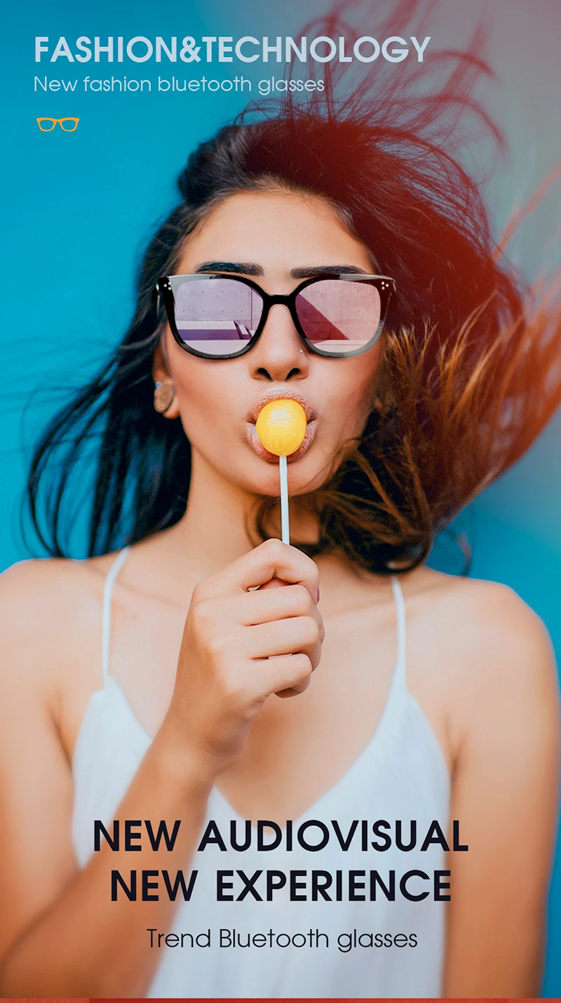 3D Glasses Bluetooth Glasses Polarized Smart Sunglasses Wireless Headset with Inbuilt Microphone New 2021 Games Stands Glasses