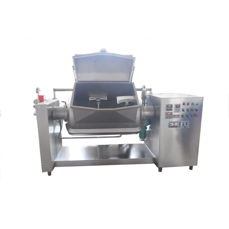Customized horizontal vacuum cooking kettle /bean paste jacketed kettle/horizontal mixing cooker