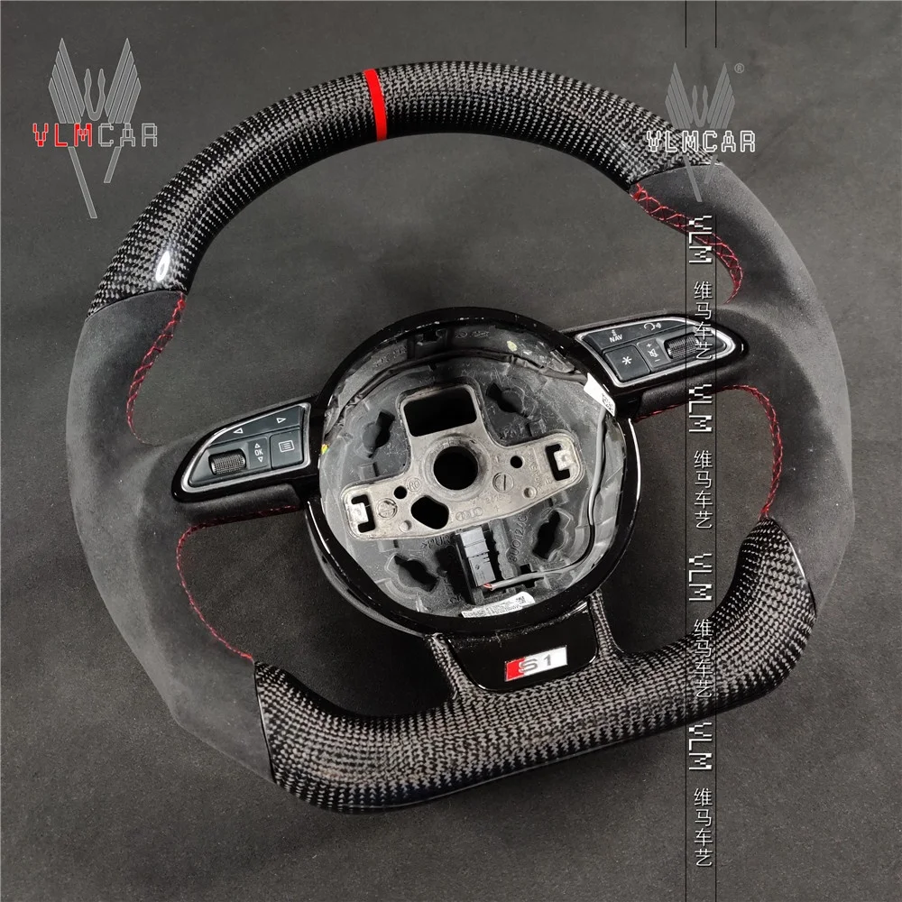 Private custom racing carbon fiber steering wheel for audi  a1/s1/a3/s3a4/a5/s4/s5/sline  /Available for all car models