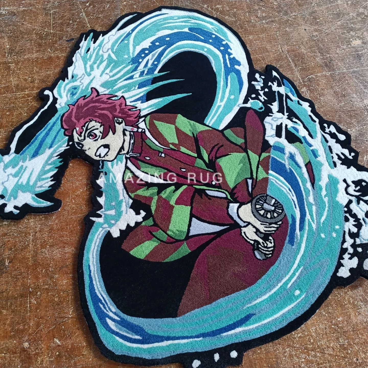 wholesale hot sell custom Anime Design  Die Cut hand tufted high quality any size rugs