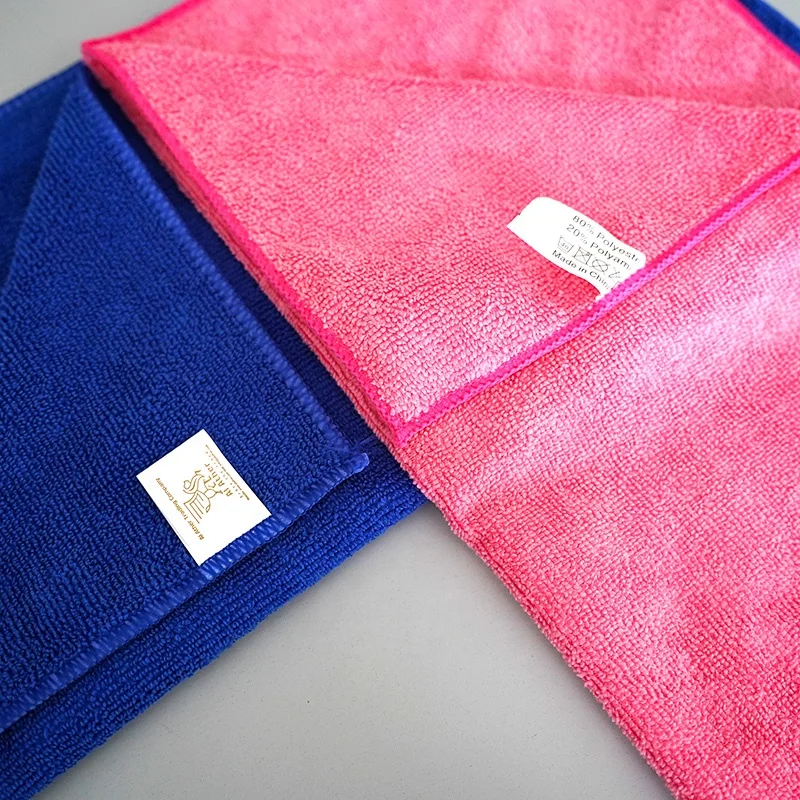 Microfiber Car & Kitchen Cleaning Cloths Warp Knitted Car Towels