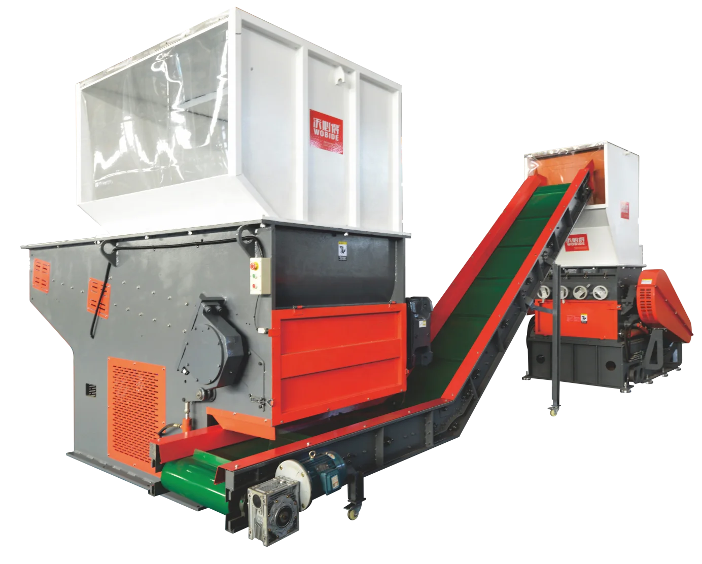 Waste Recycled Line Single Shaft Shredder Machine/Crusher Bottle Recycling Machine For Plastic