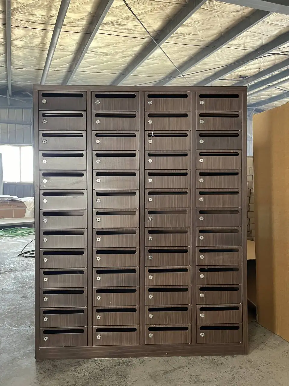 Durable Metal Mailbox Locker with 50 Doors for Storage Premium 50-Door Metal Storage Locker for Secure Delivery