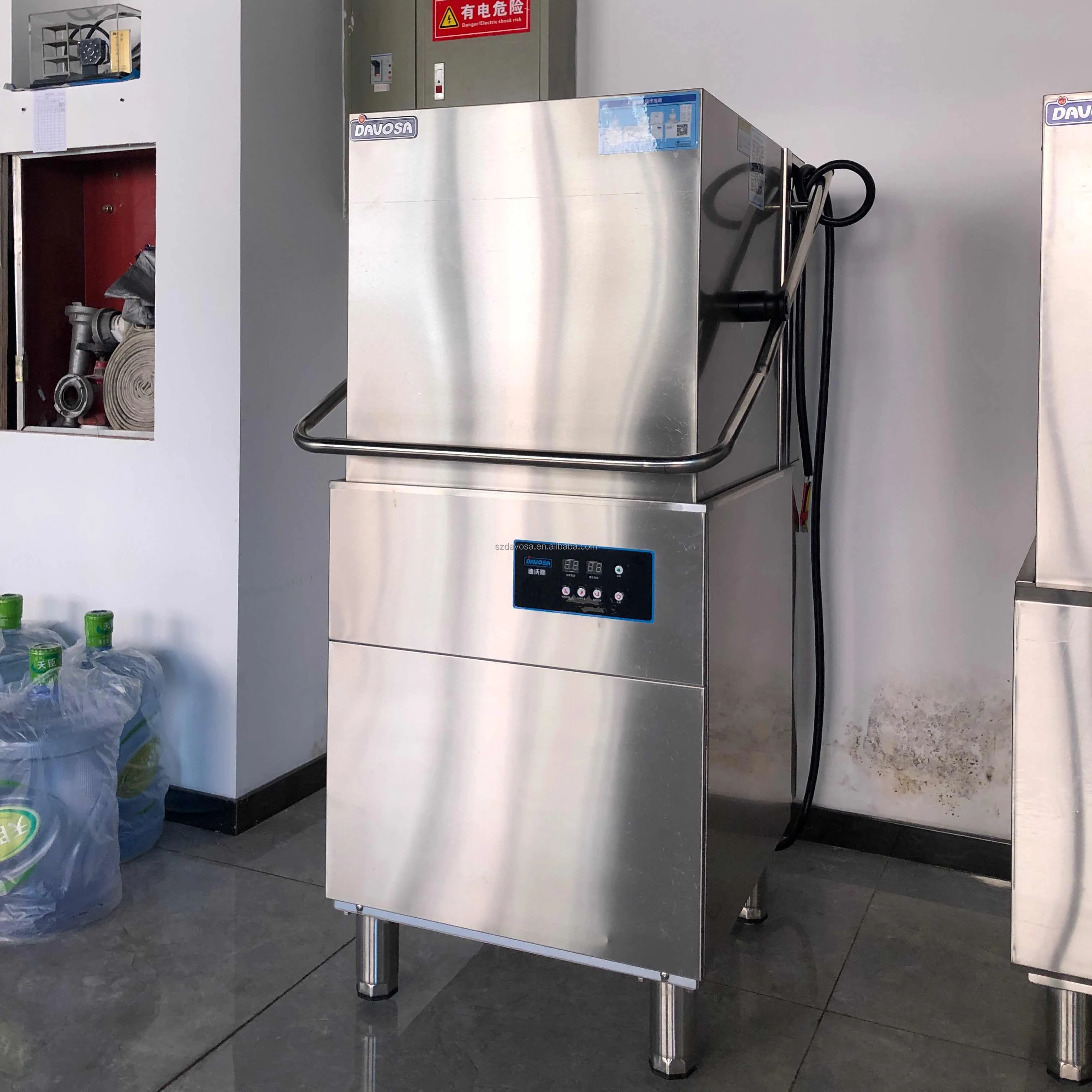 15 Dishwasher Years factory Efficient Commercial Dishwasher Multi-Functional Hood Type Freestanding Catering Equipment