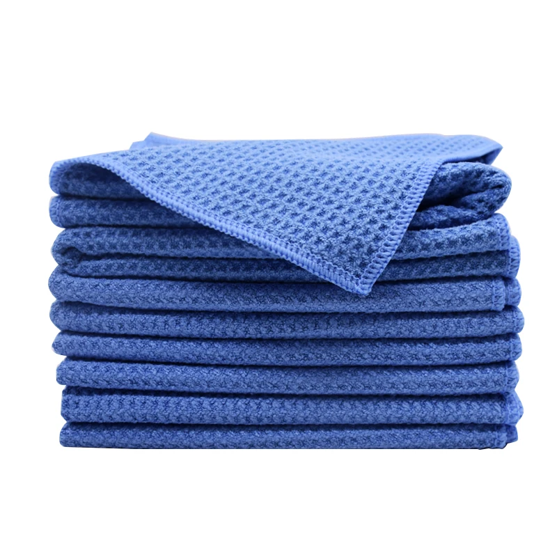 Quick dry waffle weave towel cleaning cloths microfiber Glass Cleaning Towel kitchen Super absorbent sports towel
