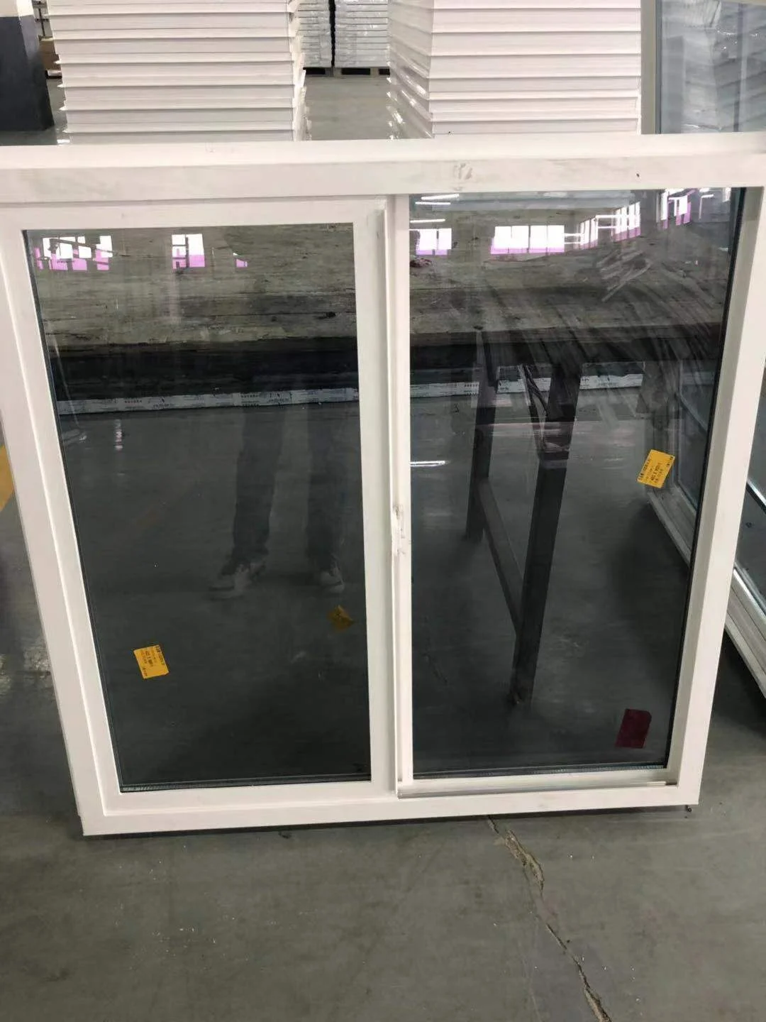 American style PVC double hung window vertical sliding UPVC window china factory price high quality soundproof
