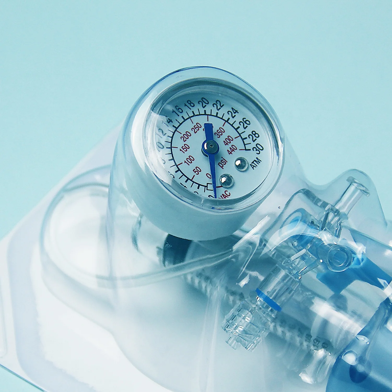 tianck disposable medical inflator syringe 20ml 30atm vascular dilation manometer balloon inflation device