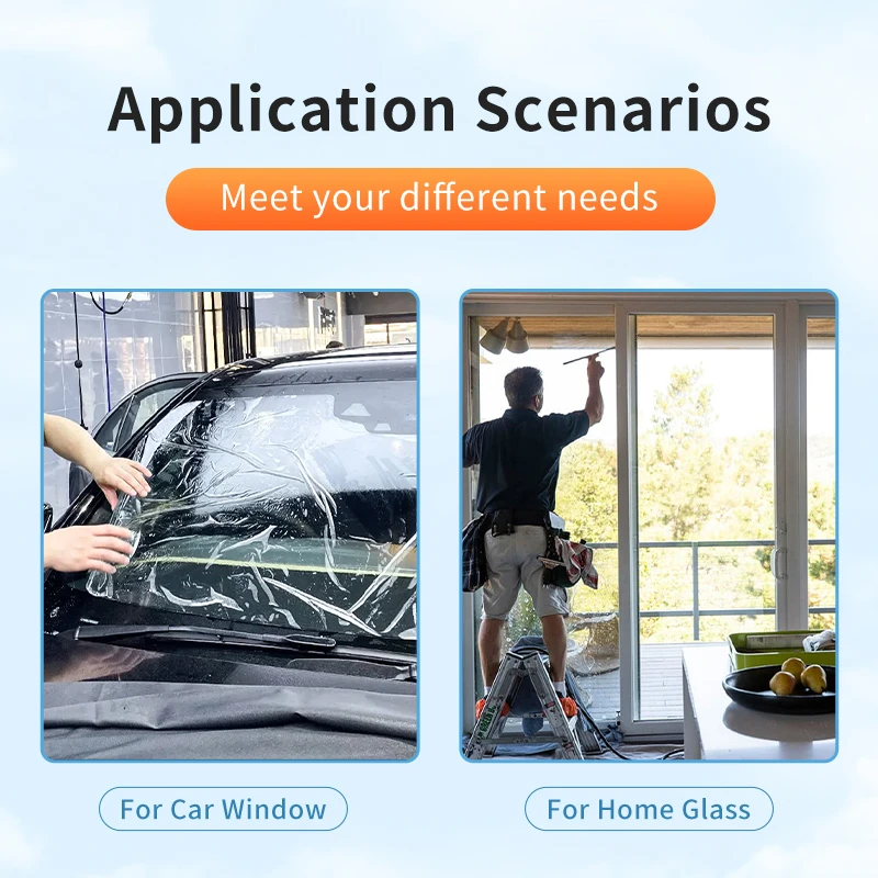 IRR99% UVR99% Nano Ceramic Window Car Glass Heat Insulation Film uv blocking heat control glass sticker purple shaded