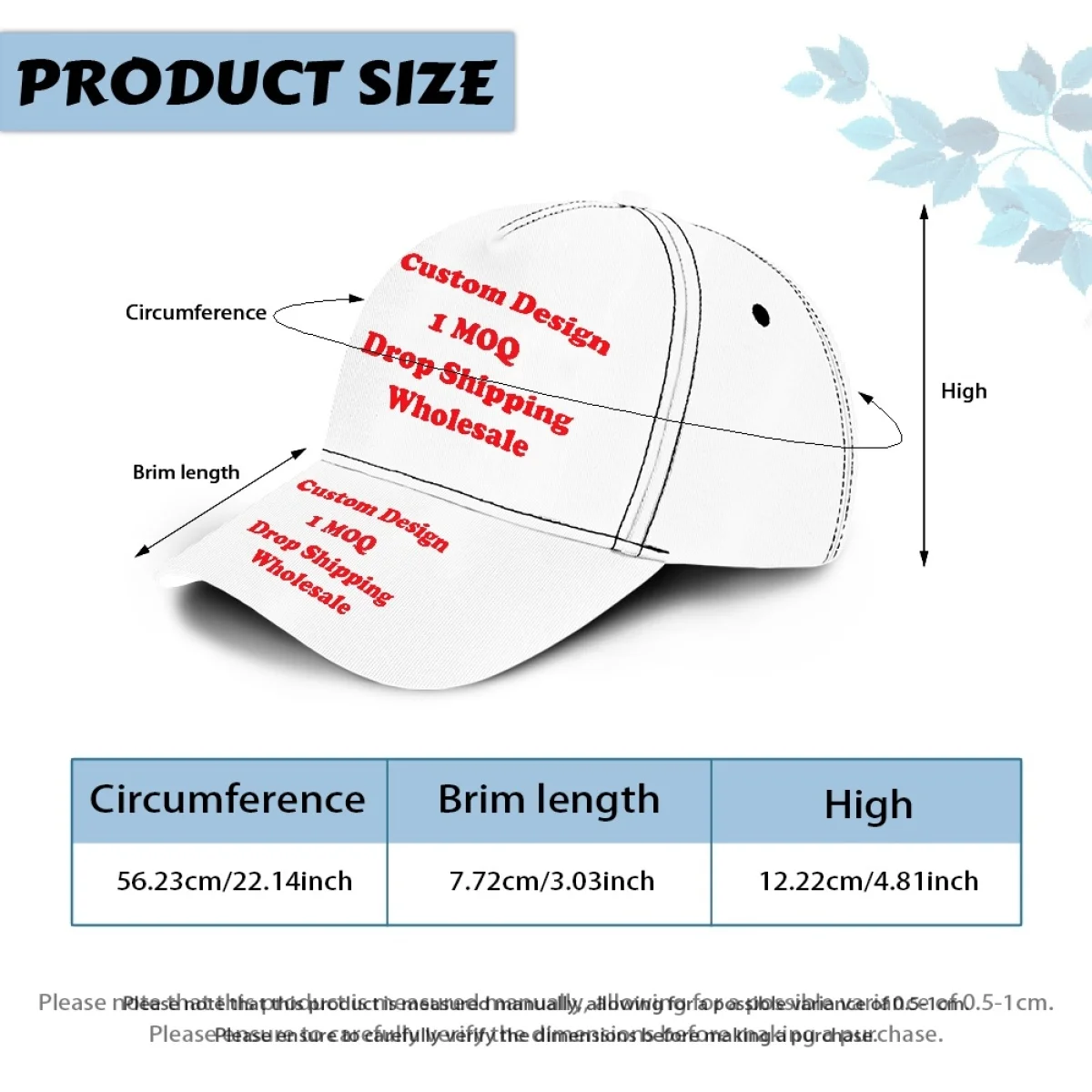 Fully Printed Custom Outdoor Sports Unisex Polyester Peaked Cap Print On Demand Casual Soft Top Sun Visor Baseball Cap