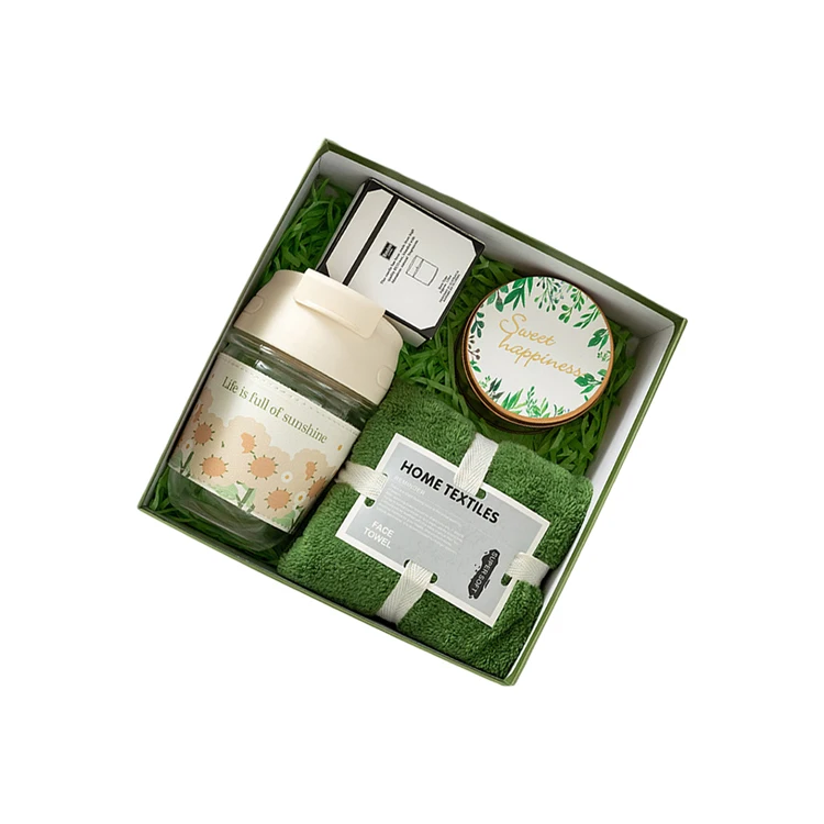 High quality gift set Custom luxury paper boxes USB Fan Mini Rechargeable Hand Held Fan umbrella Business Gift Sets giveaway