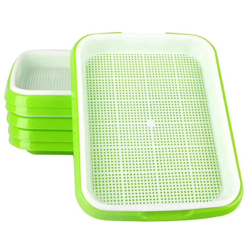 Sprouting Pea Bean Peanut Hydroponic Planting Nursery Seedling Microgreen Tray For Soilless Cultivation Germination Plate
