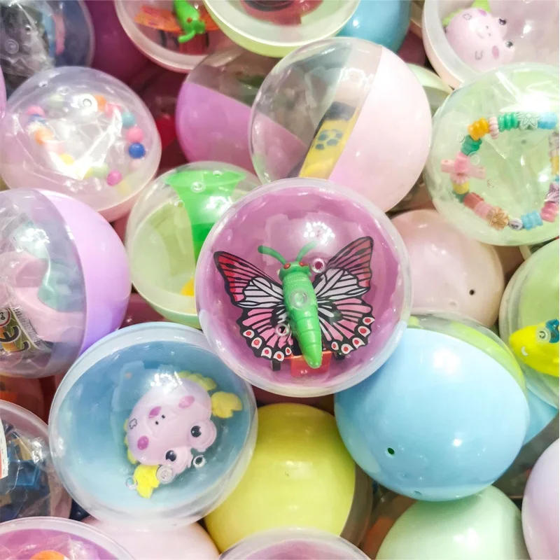 Classic 75MM PP Plastic Egg Gashapon Capsule Toys Unisex Kids Vending Machine Ball Gift Playing Bulk Capsule Machine Plastic