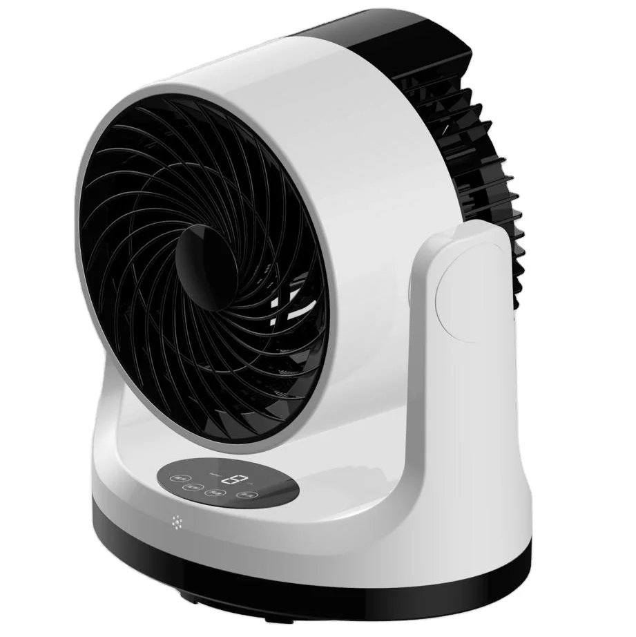 Portable Home turbine quiet air circulation desk using fans with LED display remotely controlled circulating cooling