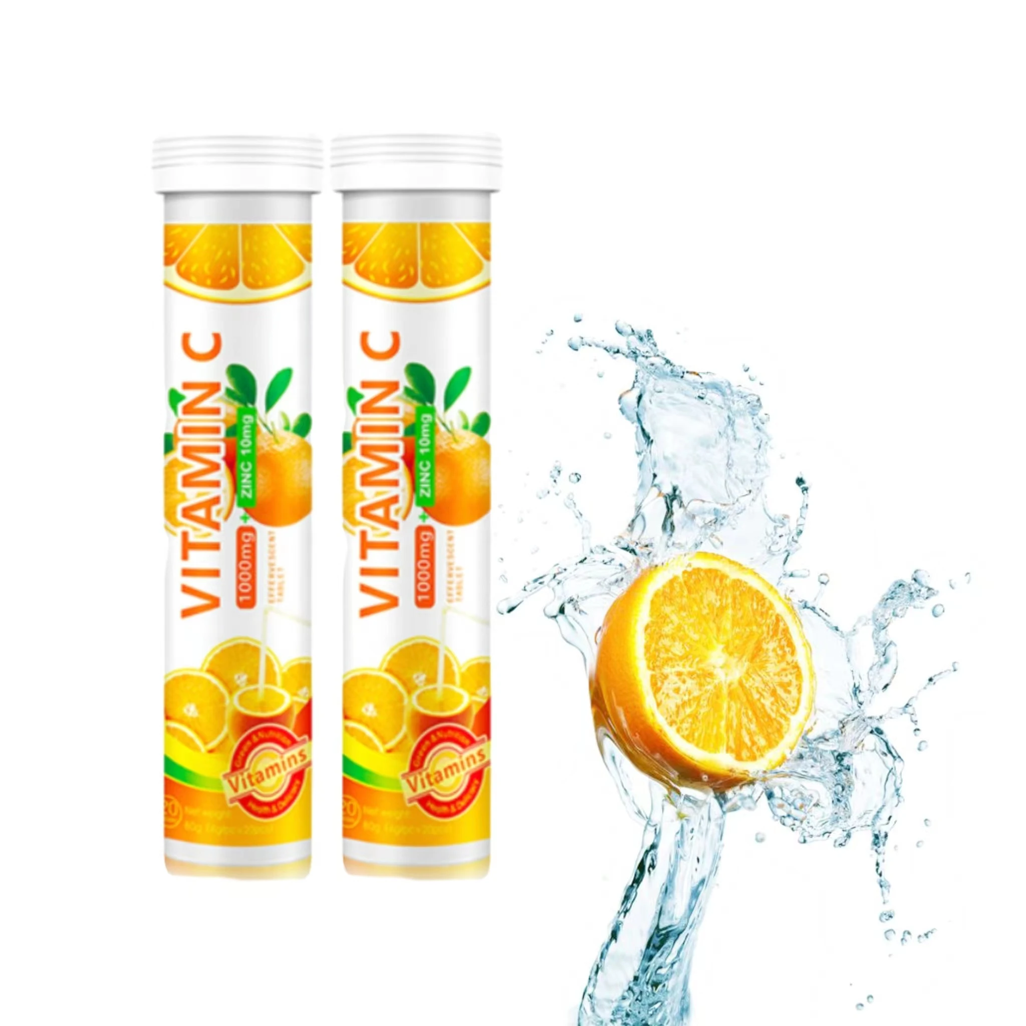 Health Care Vc Effervescent Tablet  Tub Supplement Vitamin C Vc  Improve Immunity Effervescent Tablets