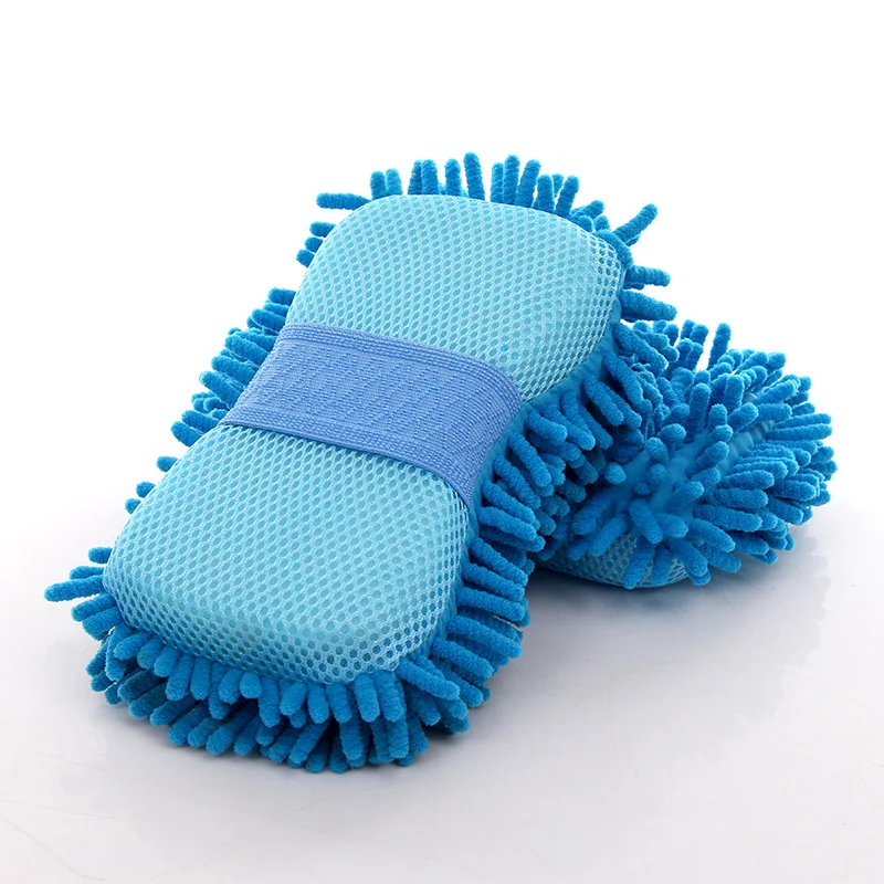 23 * 13 * 5.5 CM - Wholesale Durable Microfiber Chenille Car Sponge Automobile Car Wash Chenille Microfiber Sponge Towels