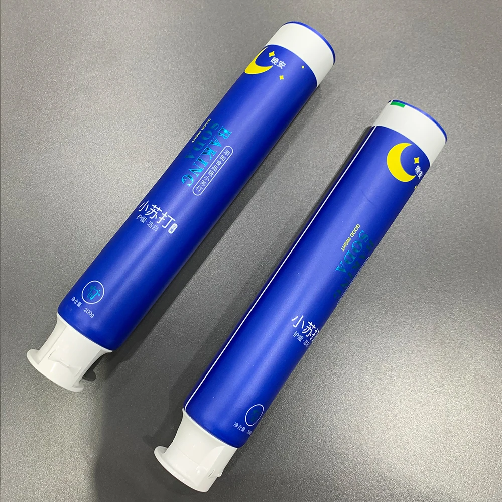 Soft matte aluminum barrier laminated toothpaste tube container