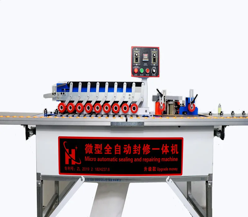 edge banding machine Automatic linear curvy and PVC Edge Banding Machine double gluing and Dust removal