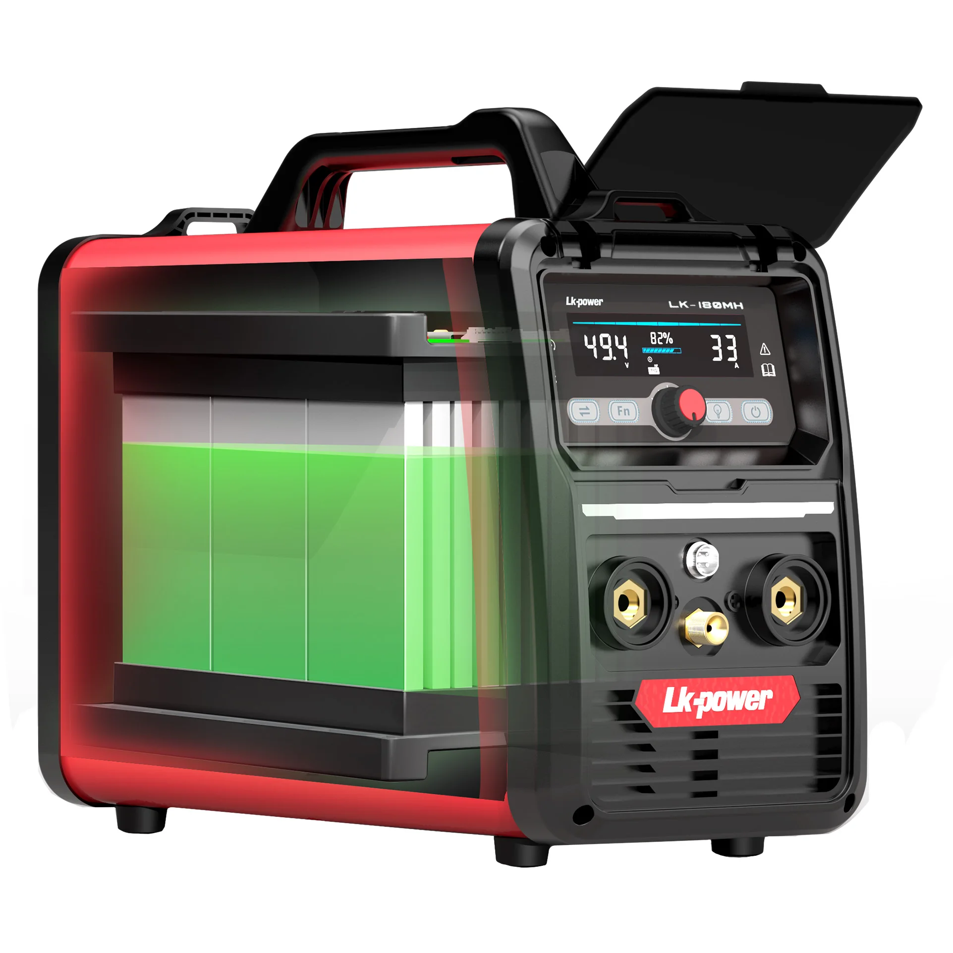 Multi ways charging 801.9wh Build in Lithium Ion Battery MMA MIG TIG 160A Powered Inverter Welder