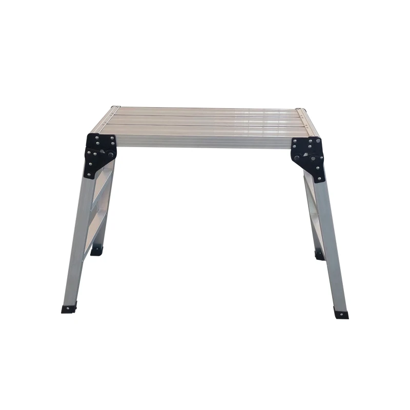2022 New Aluminum work platform for car washing small  ladder 2 x 3 steps 76 cm Height