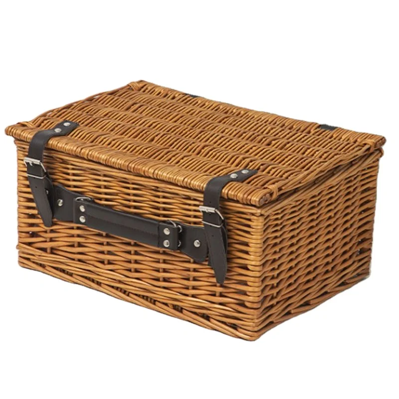Yulin Jiafu woven rattan wicker willow christmas hamper box gift set packaging