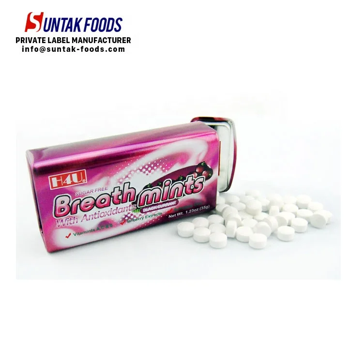 Factory Supplier Sugar Free Hard Sour Sweets Xylitol Candy Bulk Spicy Cinnamon Breath Mints