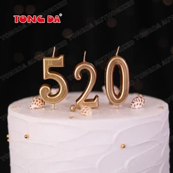 Happy Birthday Cake Candles Number 0-9 Glitter Cake Topper Decoration for Birthday Party Anniversary Kids Adults