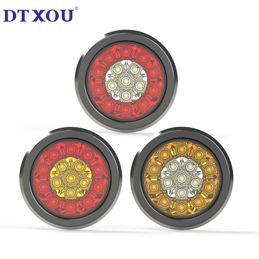 Super bright LED round light 4 inch tail LED lamp rear combination tail lamp for truck use
