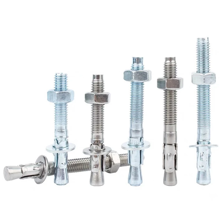 Expansion Anchor Bolts and Nuts Wedge Undercut Through Bolt Plated Sleeve Type Elevator Fasteners