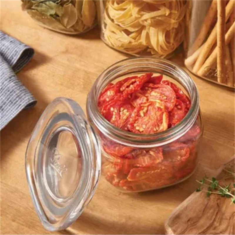 Wholesale Food  Kitchen Glass Canisters For Coffee Flour Sugar Candy Cookie Spice Storage Glass Jars Containers