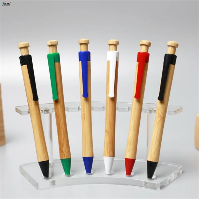 
custom eco wood bamboo rollball pens ballpen ballpoint pen for writing 