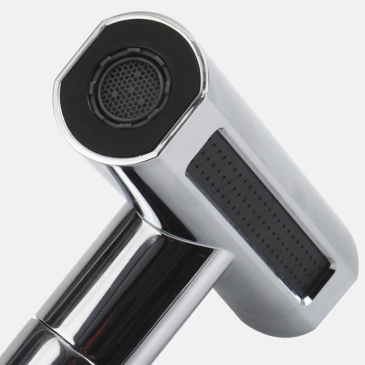 wholesale custom modern pull out single lever kitchen mixer long neck taps kitchen sink faucet 304 stainless steel