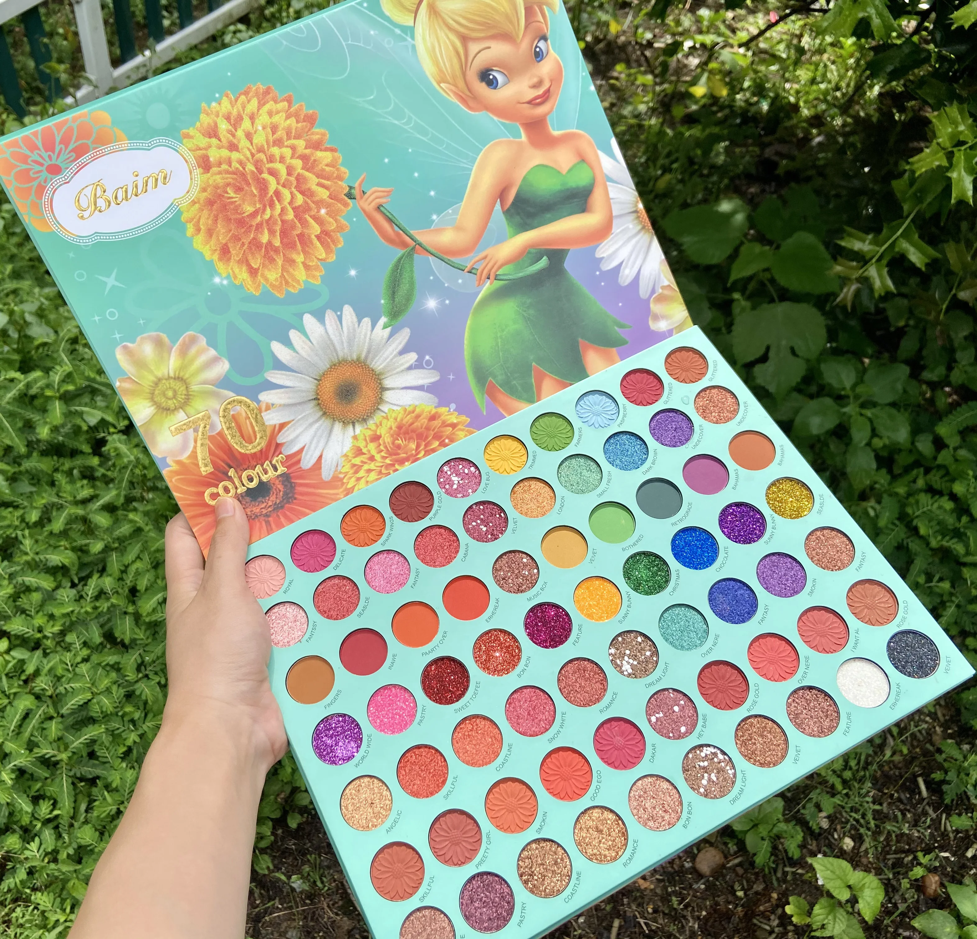 70 цветов 2022 блестящие матовые блестящие высокие пигментированные тинкерные колокольчики Лидер продаж палитра теней для век Лучшее качество макияж сомбры