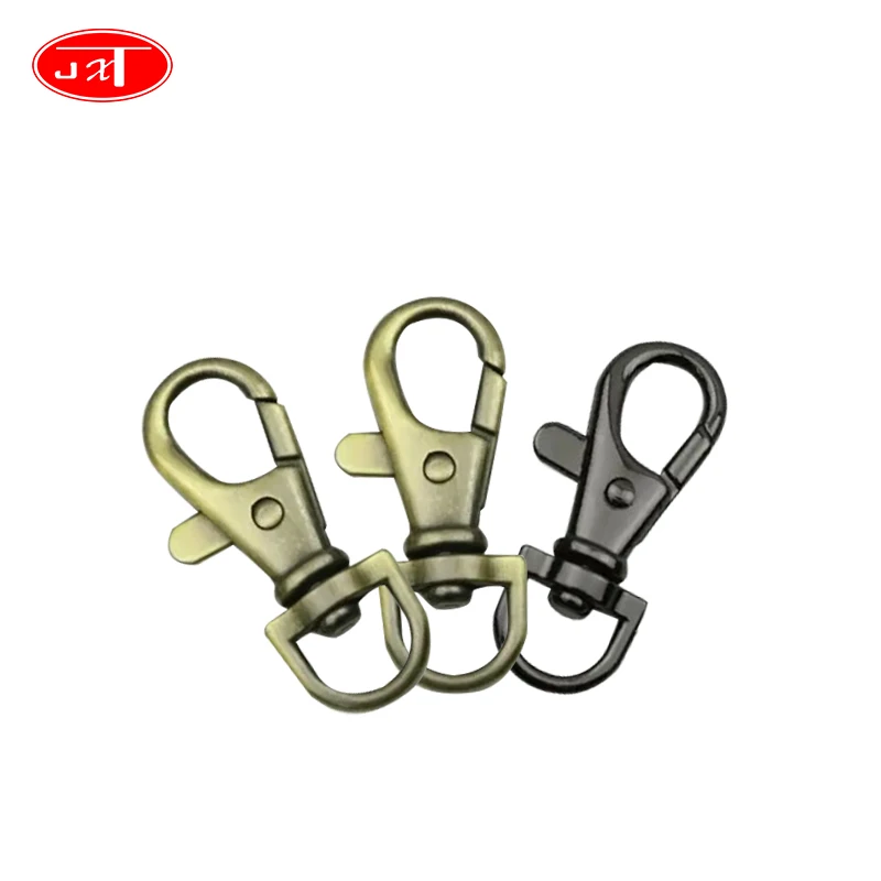 Metal Spring Hook Fish Mouth Buckle 25mm China Factory Wholesale Fish Mouth Buckle Zinc Alloy Pet Rope Swivel Snap Hooks