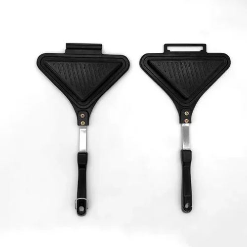 hot selling Home Gas Cooker Aluminum Alloy Flip Non-Stick Detachable Sandwich Maker Mould Triangle Mold