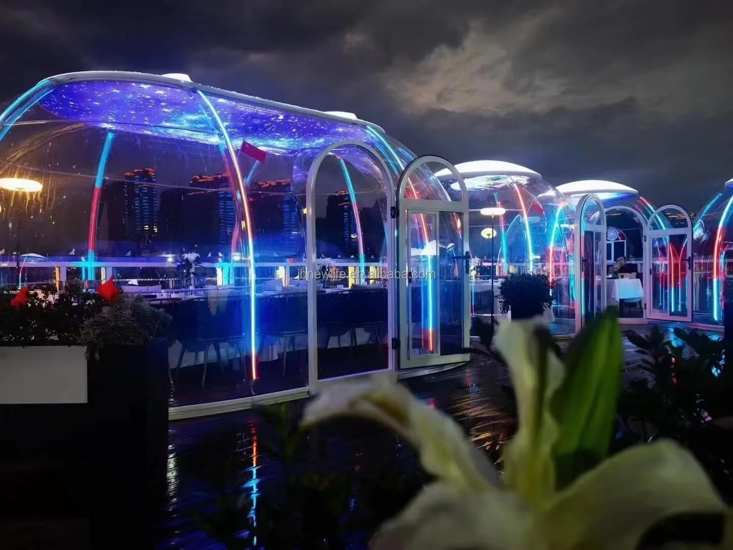 2.6M To 6M SizeFull House winter swimming pool Garden event commercial Igloo Round Dome House tent