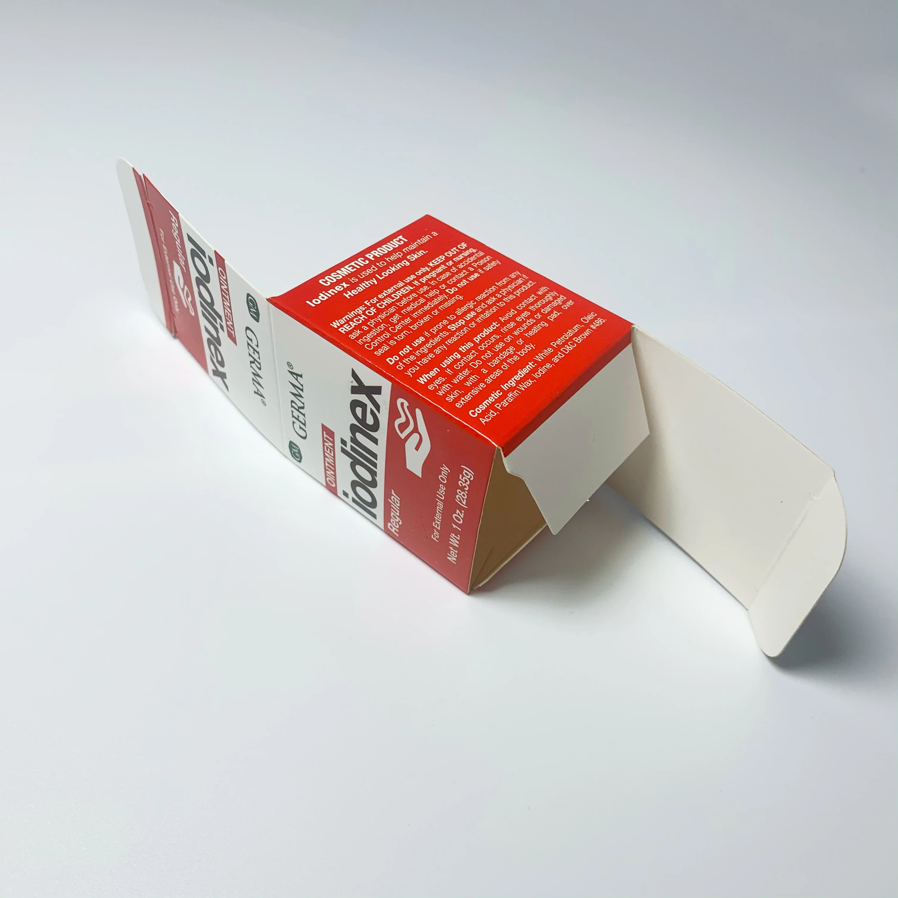 Customized Decorative Lid  Ointment Pill Vial Pharmaceutical Pharma Medicine Paper Cardboard Packaging Box