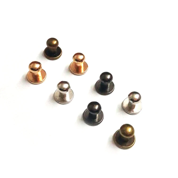 Оптовая продажа сплав Винт заклепки вывинчивающейся головки для Сумки из натуральной кожи, с ремешком, ремешок для часов из нержавеющей стали с заклепками